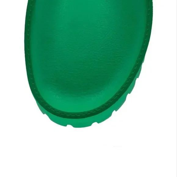 Jeffrey Campbell Lightweight PVC PLATFORM CLOG APPLE SPRING GREEN EUR 39 USA 8 - Picture 10 of 11